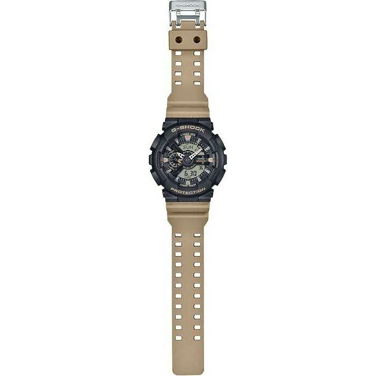 ROOK JAPAN:CASIO G-SHOCK TWO TONE UTILITY COLORS SERIES DAY-DATE KHAKI MEN WATCH GA-110TU-1A5JF,JDM Watch,Casio G-Shock