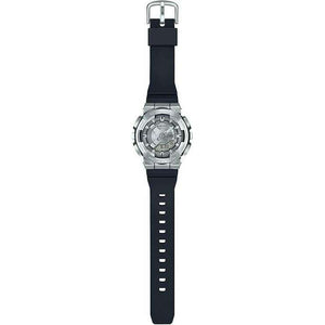 ROOK JAPAN:CASIO G-SHOCK MID-SIZE MODEL METAL COVERED SILVER & BLACK LADIES WATCH GM-S110-1AJF,JDM Watch,Casio G-Shock