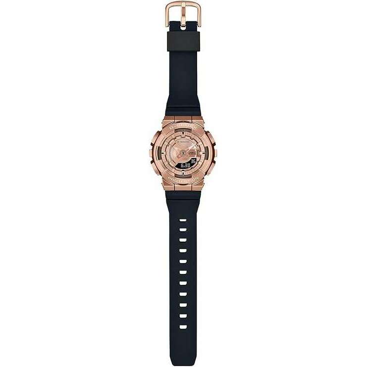 ROOK JAPAN:CASIO G-SHOCK MID-SIZE MODEL METAL COVERED PINK GOLD & BLACK LADIES WATCH GM-S110PG-1AJF,JDM Watch,Casio G-Shock