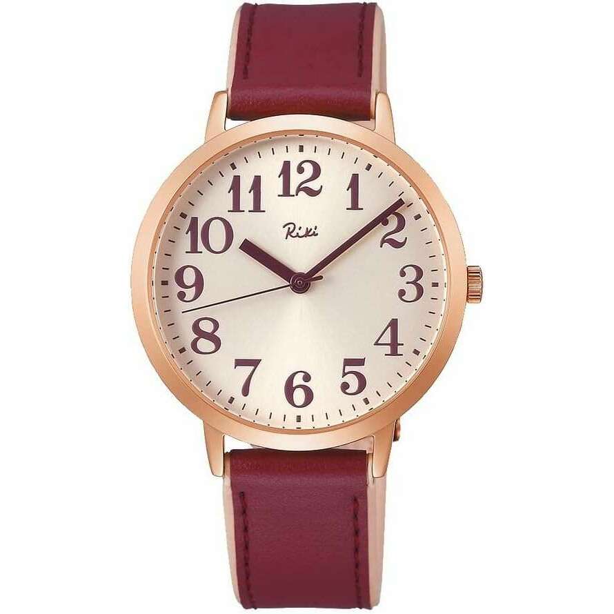 ROOK JAPAN:ALBA RIKI TRADITIONAL SERIES RED & GOLD LEATHER STRAP LADIES WATCH AKPK437,Fashion Watch,ALBA Riki