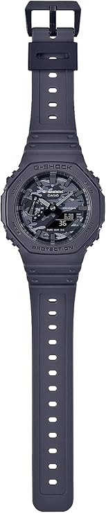 CASIO G-SHOCK DIAL CAMO UTILITY GREY ANALOG DIGITAL MEN WATCH GA-2100CA-8AJF