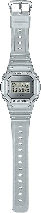 CASIO G-SHOCK FORGOTTEN FUTURE SERIES DAY-DATE DIGITAL SILVER MEN WATCH DW-5600FF-8JF