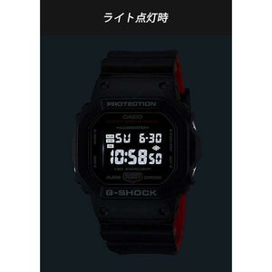 ROOK JAPAN:CASIO G-SHOCK DAY-DATE RUBBER STRAP DIGITAL DIAL BLACK & RED MEN WATCH DW-5600UHR-1JF,JDM Watch,Casio G-Shock