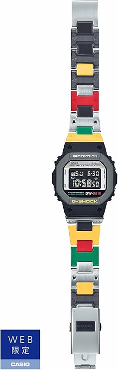 CASIO G-SHOCK WEB EXCLUSIVE MIX TAPE SERIES MULTICOLOR DIGITAL MEN WATCH DW-5610MT-1JF