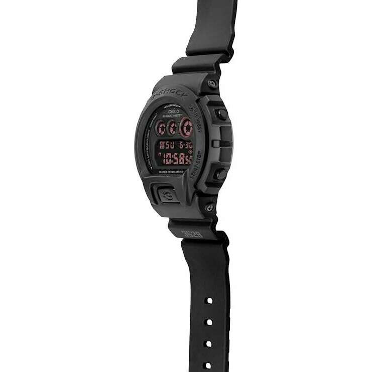 ROOK JAPAN:CASIO G-SHOCK DAY-DATE DIGITAL DIAL RESIN STRAP BLACK & RED MEN WATCH DW-6900UMS-1JF,JDM Watch,Casio G-Shock