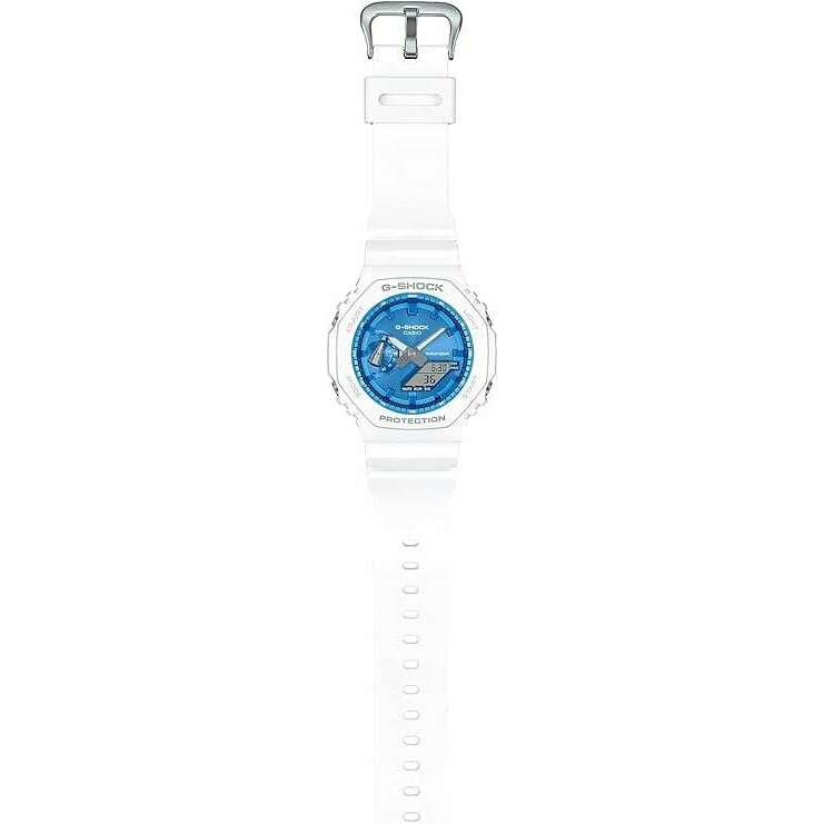 ROOK JAPAN:CASIO G-SHOCK PRECIOUS HEART SELECTION WHITE & BLUE MEN WATCH GA-2100WS-7AJF,JDM Watch,Casio G-Shock