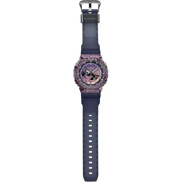 ROOK JAPAN:CASIO G-SHOCK METAL COVERED ANALOG DIGITAL PURPLE & NAVY MEN WATCH GM-2100MWG-1AJR,JDM Watch,Casio G-Shock