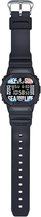 CASIO G-SHOCK REBORN ART FESTIVAL x FISHERMAN JAPAN COLLAB BLACK MEN WATCH DW-5600RF24-1JR