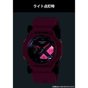 ROOK JAPAN:CASIO G-SHOCK DAY-DATE ANALOG DIGITAL DIAL RUBBER STRAP PINK MEN WATCH GA-2300-4AJF,JDM Watch,Casio G-Shock