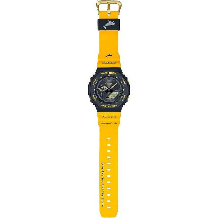 ROOK JAPAN:CASIO G-SHOCK LOVE THE SEA AND THE EARTH ICERC JAPAN COLLAB SOLAR YELLOW MEN WATCH GA-B2100K-9AJR,JDM Watch,Casio G-Shock