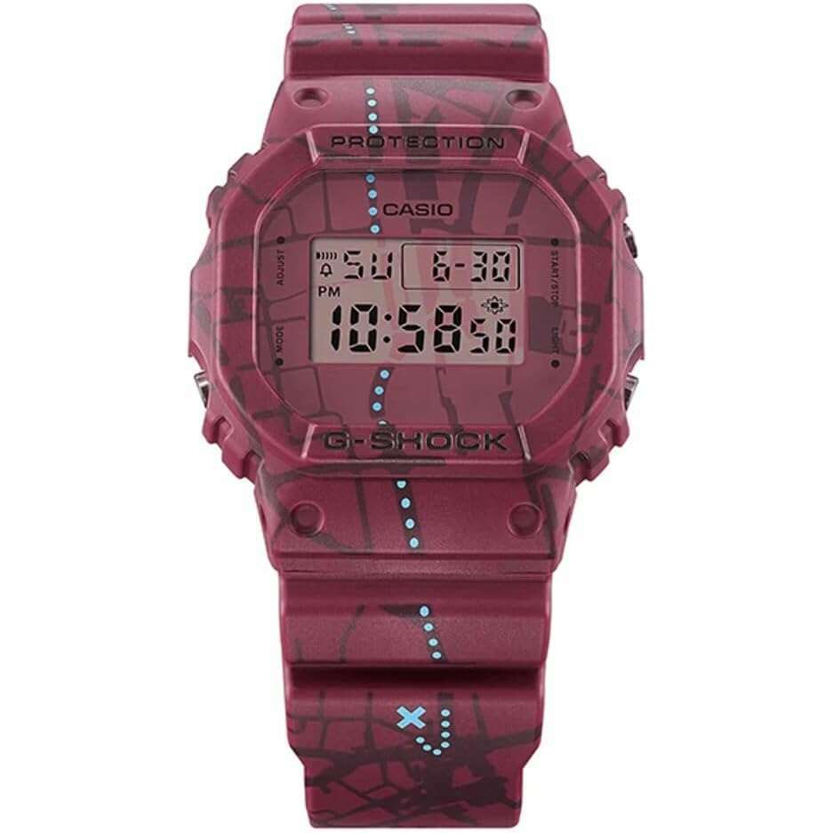 ROOK JAPAN:CASIO G-SHOCK TREASURE HUNT SERIES DAY-DATE DIGITAL RED MEN WATCH DW-5600SBY-4JR,JDM Watch,Casio G-Shock