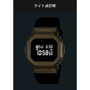 ROOK JAPAN:CASIO G-SHOCK MID-SIZE MODEL METAL COVERED DIGITAL BLACK & GOLD LADIES WATCH GM-S5600UGB-1JF,JDM Watch,Casio G-Shock