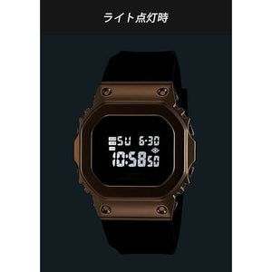 ROOK JAPAN:CASIO G-SHOCK MID-SIZE MODEL METAL COVERED DIGITAL BLACK & PINK GOLD LADIES WATCH GM-S5600UPG-1JF,JDM Watch,Casio G-Shock