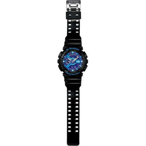 ROOK JAPAN:CASIO G-SHOCK DAY-DATE BLACK RUBBER STRAP BLUE/PURPLE DIAL MEN WATCH GA-110HC-1AJF,JDM Watch,Casio G-Shock