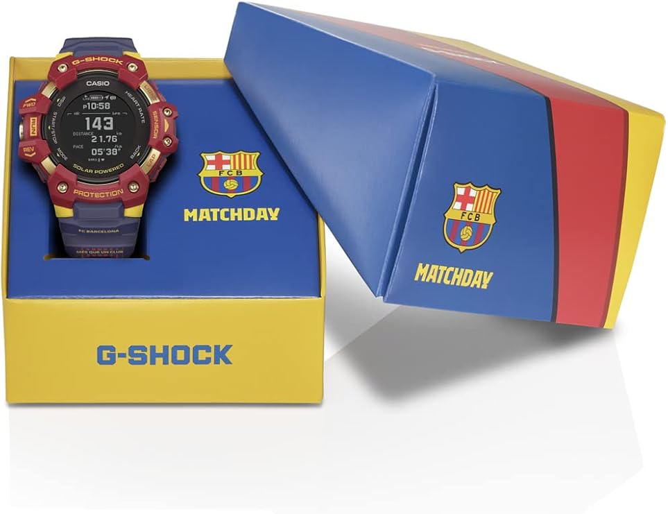 CASIO G-SHOCK G-SQUAD FC BARCELONA MATCHDAY COLLABORATION MEN WATCH GBD-H1000BAR-4JR