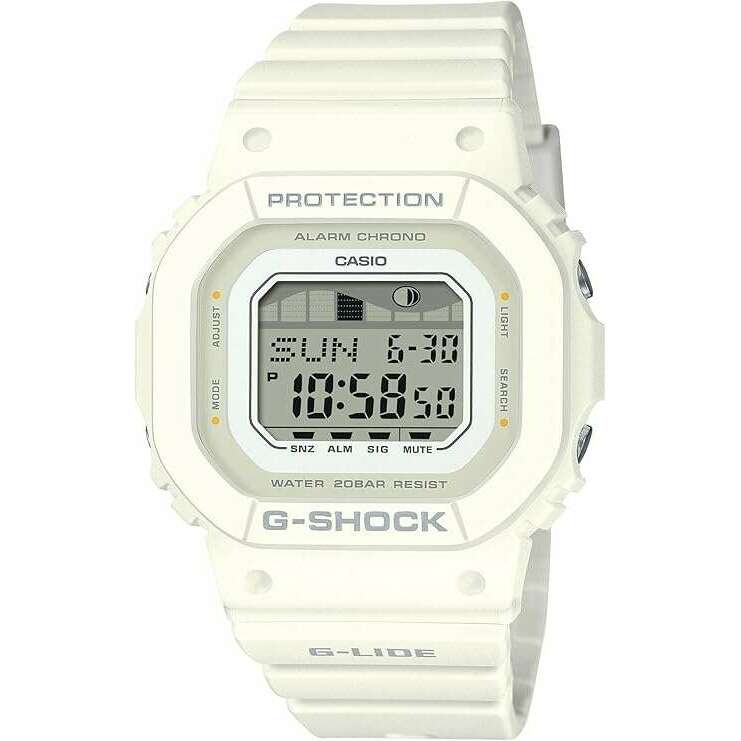 ROOK JAPAN:CASIO G-SHOCK G-LIDE DAY-DATE WHITE RESIN STRAP DIGITAL DIAL LADIES WATCH GLX-S5600-7BJF,JDM Watch,Casio G-Shock