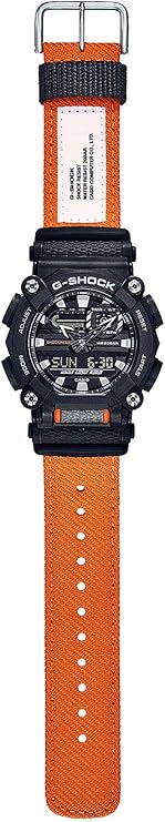 CASIO G-SHOCK ANALOG DIGITAL BLACK & ORANGE MEN WATCH GA-900C-1A4JF