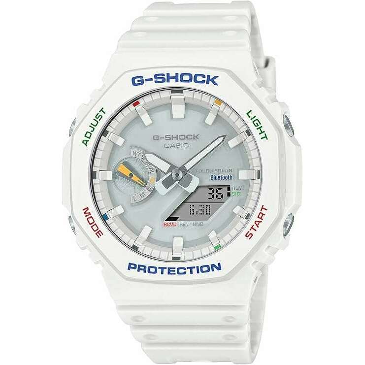 ROOK JAPAN:CASIO G-SHOCK DAY-DATE ANALOG DIGITAL DIAL WHITE MEN WATCH GA-B2100FC-7AJF,JDM Watch,Casio G-Shock