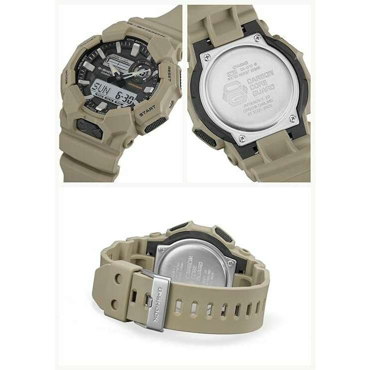 ROOK JAPAN:CASIO G-SHOCK LONGLIFE BATTERY DAY-DATE BEIGE RESIN STRAP GREY DIAL MEN WATCH GA-010-5AJF,JDM Watch,Casio G-Shock