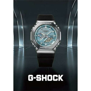 ROOK JAPAN:CASIO G-SHOCK METAL COVERED BLUETOOTH SOLAR BLACK RUBBER STRAP MEN WATCH GBM-2100-1AJF,JDM Watch,Casio G-Shock