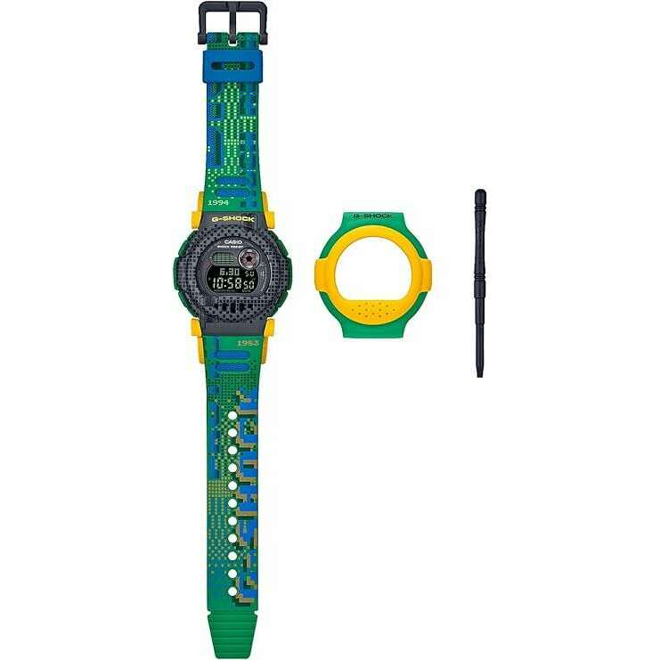 ROOK JAPAN:CASIO G-SHOCK BLUETOOTH REMOVABLE BEZEL LIMITED YELLOW x GREEN MEN WATCH G-B001RG-3JR,JDM Watch,Casio G-Shock