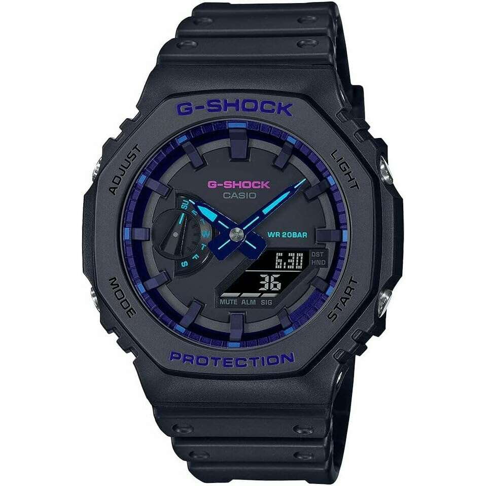 ROOK JAPAN:CASIO G-SHOCK DAY-DATE BLACK ANALOG DIGITAL MEN WATCH GA-2100VB-1AJF,JDM Watch,Casio G-Shock