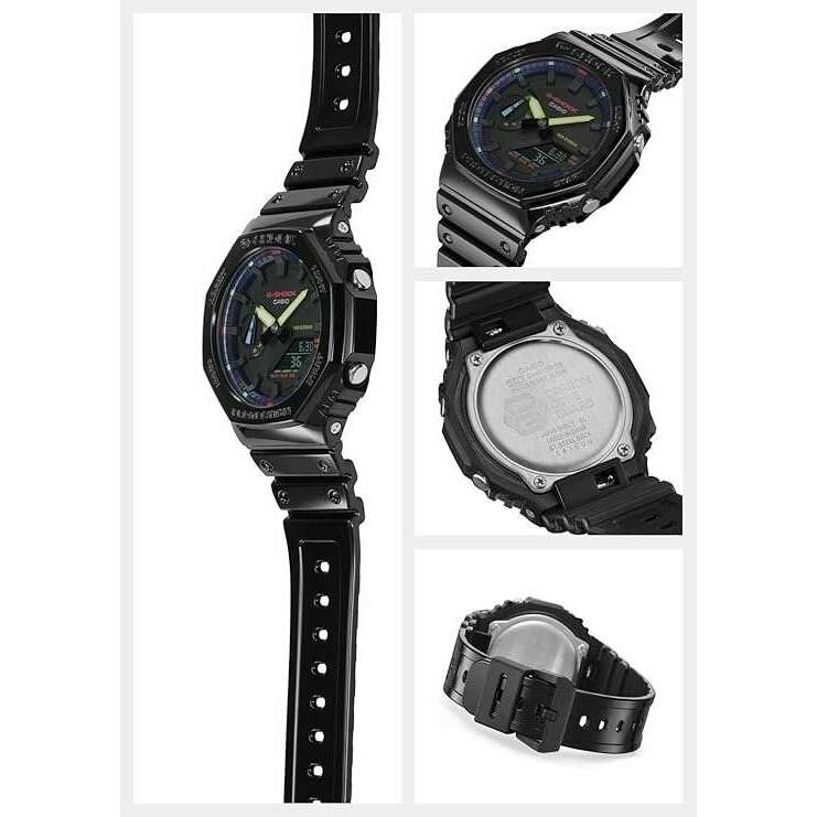 ROOK JAPAN:CASIO G-SHOCK VIRTUAL RAINBOW : GAMER'S RGB SERIES BLACK MEN WATCH GA-2100RGB-1AJF,JDM Watch,Casio G-Shock