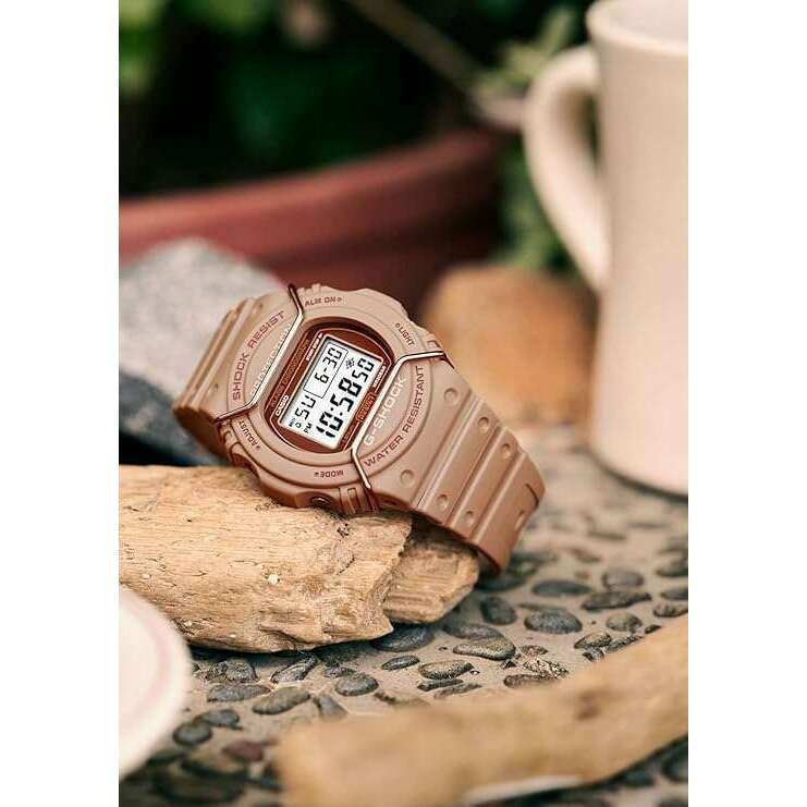 ROOK JAPAN:CASIO G-SHOCK TONE ON TONE SERIES BROWN RESIN STRAP MEN WATCH DW-5700PT-5JF,JDM Watch,Casio G-Shock