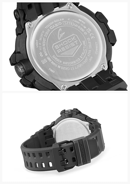 CASIO G-SHOCK GRAVITYMASTER BLUETOOTH SOLAR ANALOG BLACK & ORANGE MEN WATCH GR-B300-1A4JF