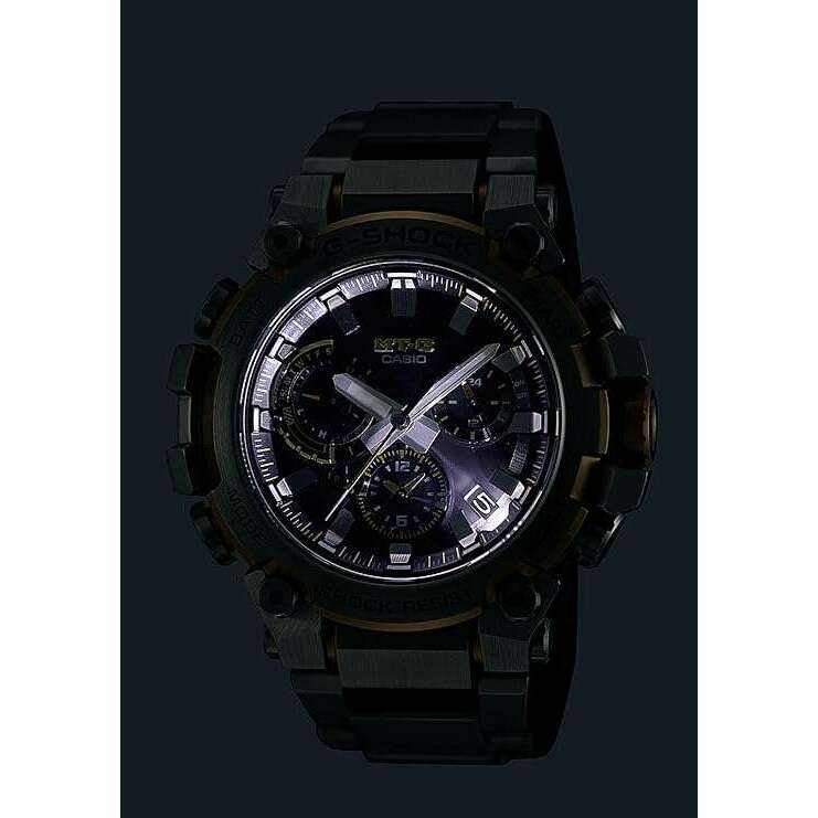 ROOK JAPAN:CASIO G-SHOCK MT-G BLUETOOTH RADIO SOLAR SILVER & GOLD MEN WATCH MTG-B3000D-1A9JF,JDM Watch,Casio G-Shock