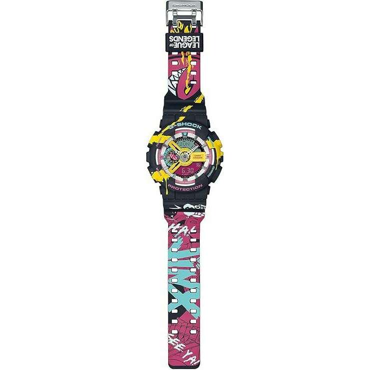 ROOK JAPAN:CASIO G-SHOCK LEAGUE OF LEGENDS COLLABORATION MULTICOLORED MEN WATCH GA-110LL-1AJR,JDM Watch,Casio G-Shock