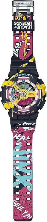 CASIO G-SHOCK LEAGUE OF LEGENDS COLLABORATION MULTICOLORED MEN WATCH GA-110LL-1AJR