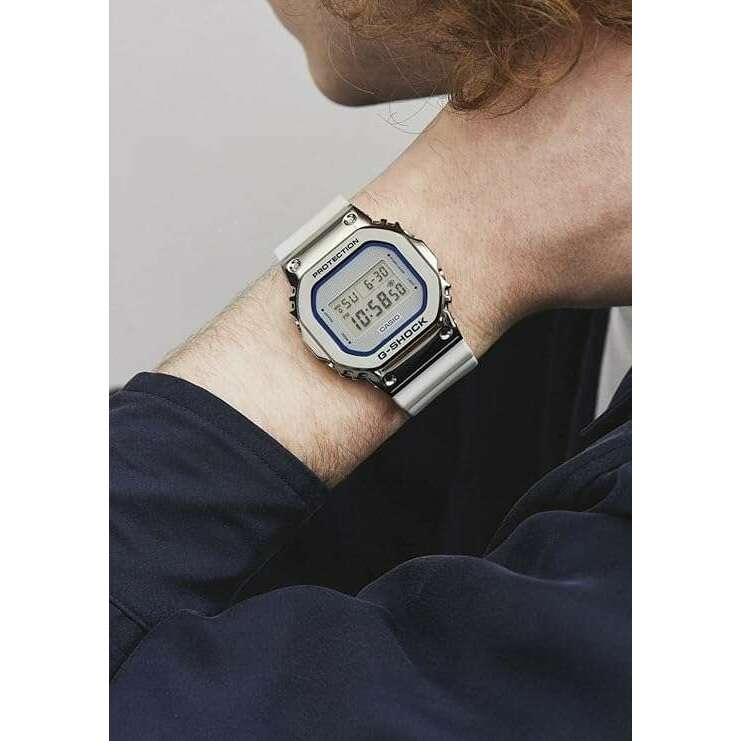 ROOK JAPAN:CASIO G-SHOCK PRECIOUS HEART SELECTION DIGITAL WHITE & SILVER MEN WATCH GM-5600LC-7JF,JDM Watch,Casio G-Shock