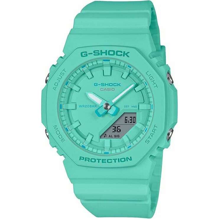 ROOK JAPAN:CASIO G-SHOCK MID-SIZE MODEL ANALOG DIGITAL DIAL TURQUOISE BLUE LADIES WATCH GMA-P2100-2AJF,JDM Watch,Casio G-Shock