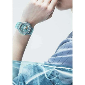 ROOK JAPAN:CASIO G-SHOCK MID-SIZE MODEL BLUE SKELETON LADIES WATCH GMA-S2100SK-2AJF,JDM Watch,Casio G-Shock