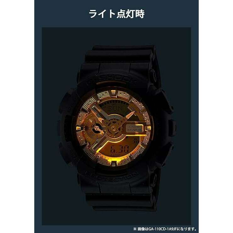 ROOK JAPAN:CASIO G-SHOCK METALLIC COLOR DIAL SERIES BLACK, SILVER & GOLD MEN WATCH GA-110CD-1A9JF,JDM Watch,Casio G-Shock