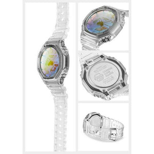 ROOK JAPAN:CASIO G-SHOCK IRIDESCENT COLOR SERIES CLEAR SKELETON MEN WATCH GA-2100SRS-7AJF,JDM Watch,Casio G-Shock