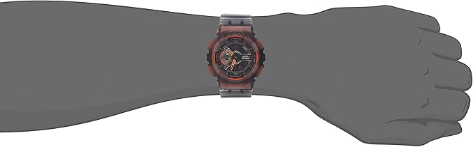 CASIO G-SHOCK COLOR SKELETON SERIES ANALOG DIGITAL BLACK MEN WATCH GA-110LS-1AJF