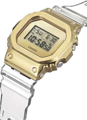 CASIO G-SHOCK METAL COVERED CLEAR & GOLD DIGITAL MEN WATCH GM-5600SG-9JF