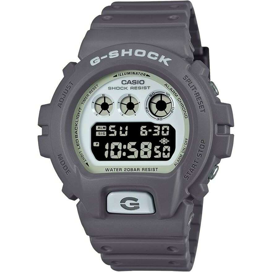 ROOK JAPAN:CASIO G-SHOCK HIDDEN GLOW SERIES LIMITED MODEL DIGITAL GREY MEN WATCH DW-6900HD-8JF,JDM Watch,Casio G-Shock