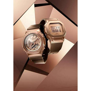 ROOK JAPAN:CASIO G-SHOCK MID-SIZE MODEL METAL COVERED DIGITAL BRONZE UNISEX WATCH GM-S5600BR-5JF,JDM Watch,Casio G-Shock