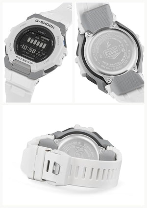 CASIO G-SHOCK G-SQUAD BLUETOOTH DAY-DATE DIGITAL WHITE MEN WATCH GBD-300-7JF