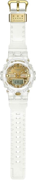 CASIO G-SHOCK GLACIER GOLD CLEAR ANALOG DIGITAL MEN WATCH GA-835E-7AJR