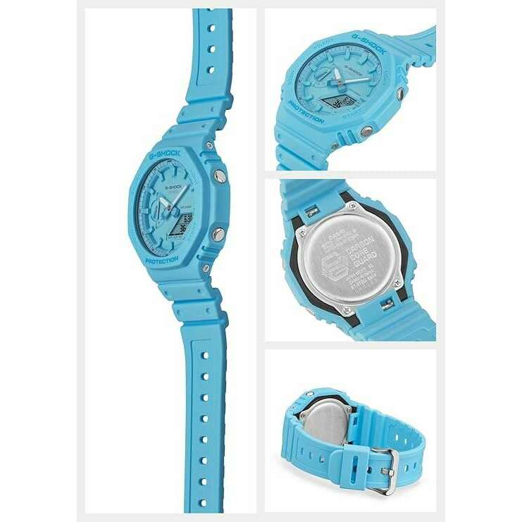 ROOK JAPAN:CASIO G-SHOCK TONE ON TONE SERIES ANALOG DIGITAL DIAL TURQUOISE BLUE MEN WATCH GA-2100-2A2JF,JDM Watch,Casio G-Shock