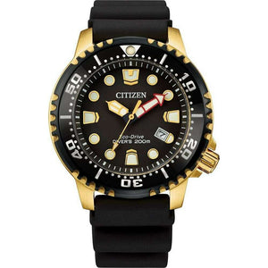 ROOK JAPAN:CITIZEN PROMASTER ECO DRIVE DIVER'S 200M BLACK & GOLD MEN WATCH BN0152-06E,JDM Watch,Citizen Promaster