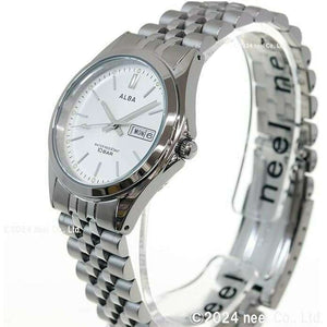 ROOK JAPAN:ALBA LUMIBRITE STANDARD QUARTZ SILVER STRAP MEN WATCH AQGK471,Fashion Watch,ALBA