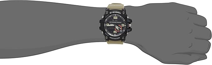 CASIO G-SHOCK MUDMASTER BEIGE & BLACK ANALOG DIGITAL MEN WATCH GG-1000-1A5JF