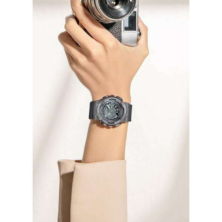 ROOK JAPAN:CASIO G-SHOCK MID-SIZE MODEL METAL COVERED DARK GREY LADIES WATCH GM-S110B-8AJF,JDM Watch,Casio G-Shock