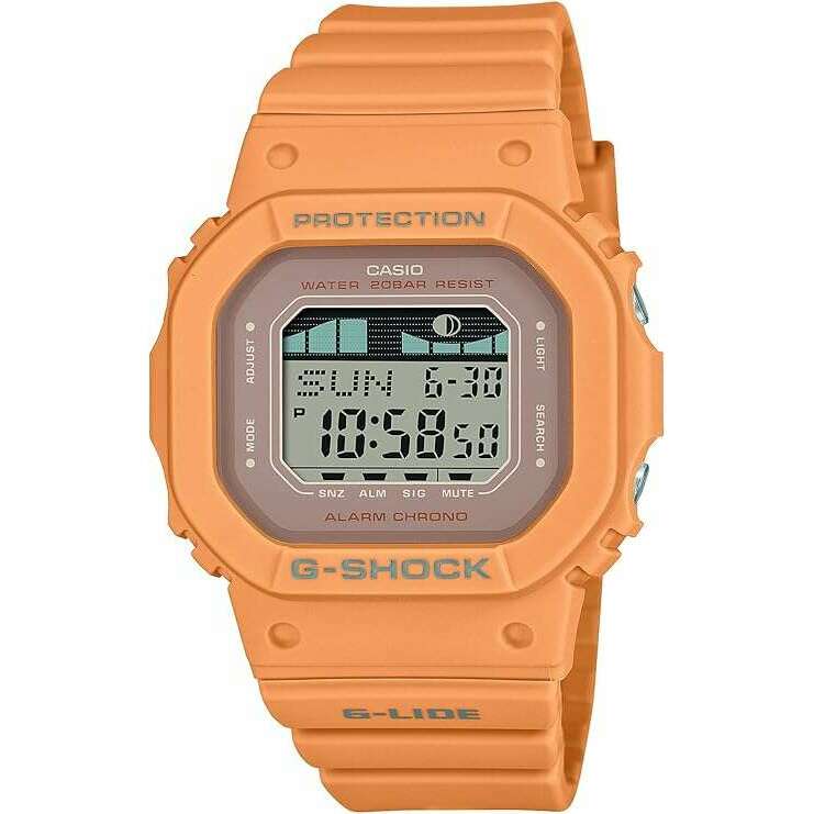 ROOK JAPAN:CASIO G-SHOCK G-LIDE MID-SIZE MODEL ORANGE RESIN STRAP DIGITAL UNISEX WATCH GLX-S5600-4JF,JDM Watch,Casio G-Shock