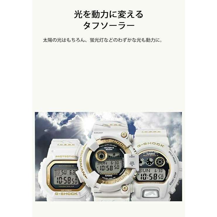 ROOK JAPAN:CASIO G-SHOCK LOVE THE SEA AND THE EARTH ICERC JAPAN COLLAB WHITE & GOLD MEN WATCH GW-6904K-7JR,JDM Watch,Casio G-Shock